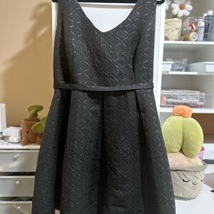 City Chic Black Textured Dress